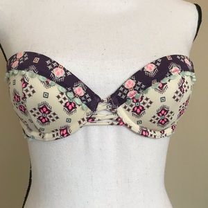❤️5/25 VICTORIA SECRET Padded Swim Bikini Top 32B